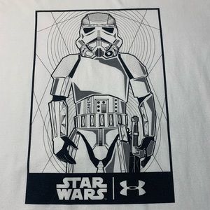 Mens Under Armour Size L Star Wars Stormtrooper T-shirt Excellent used condition